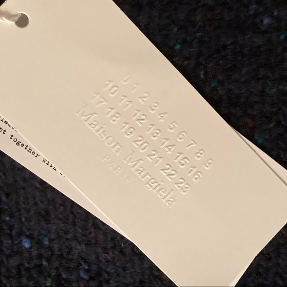 Maison Margiela Distressed Navy Hem Knit Sweater - Picture 5 of 8